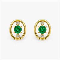 Pendientes Idee Preziose dal 1987 Mujer in Oro amarillo Zircone IP.OK18G/52 - IP.OK18G/52